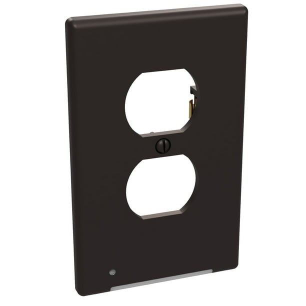 4 PACK Decor Wall Outlet Cover Plate with Eco LED Night Light.